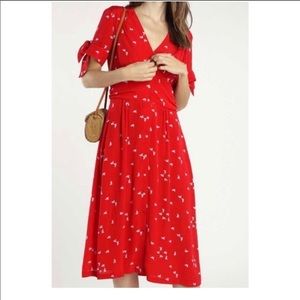 Rouje Laura Dress in Red Bird